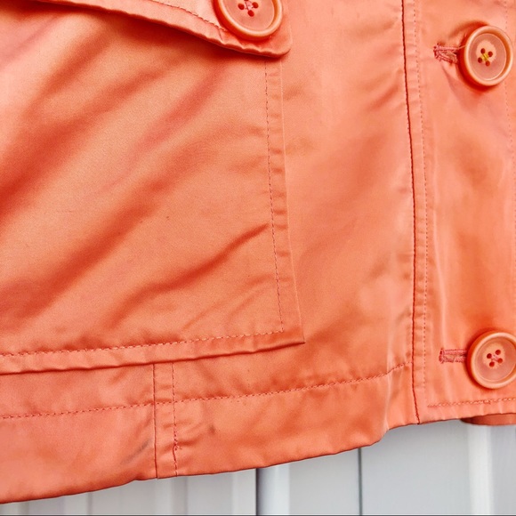 Inspired Style Peach Button Down Ruched Sleeve Jacket 16 - Picture 9 of 16